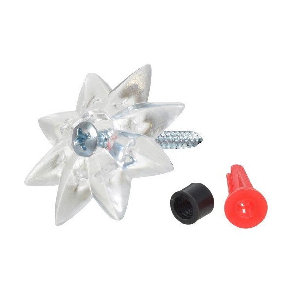 Hillman HILLMAN Plastic Coated Clear Heavy Duty Mirror Holder 20 lb 4 pk 122200 - main